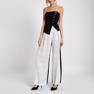 River Island Tops - Button Front Bandeau Top River Island Tops - Button Front Bandeau Top